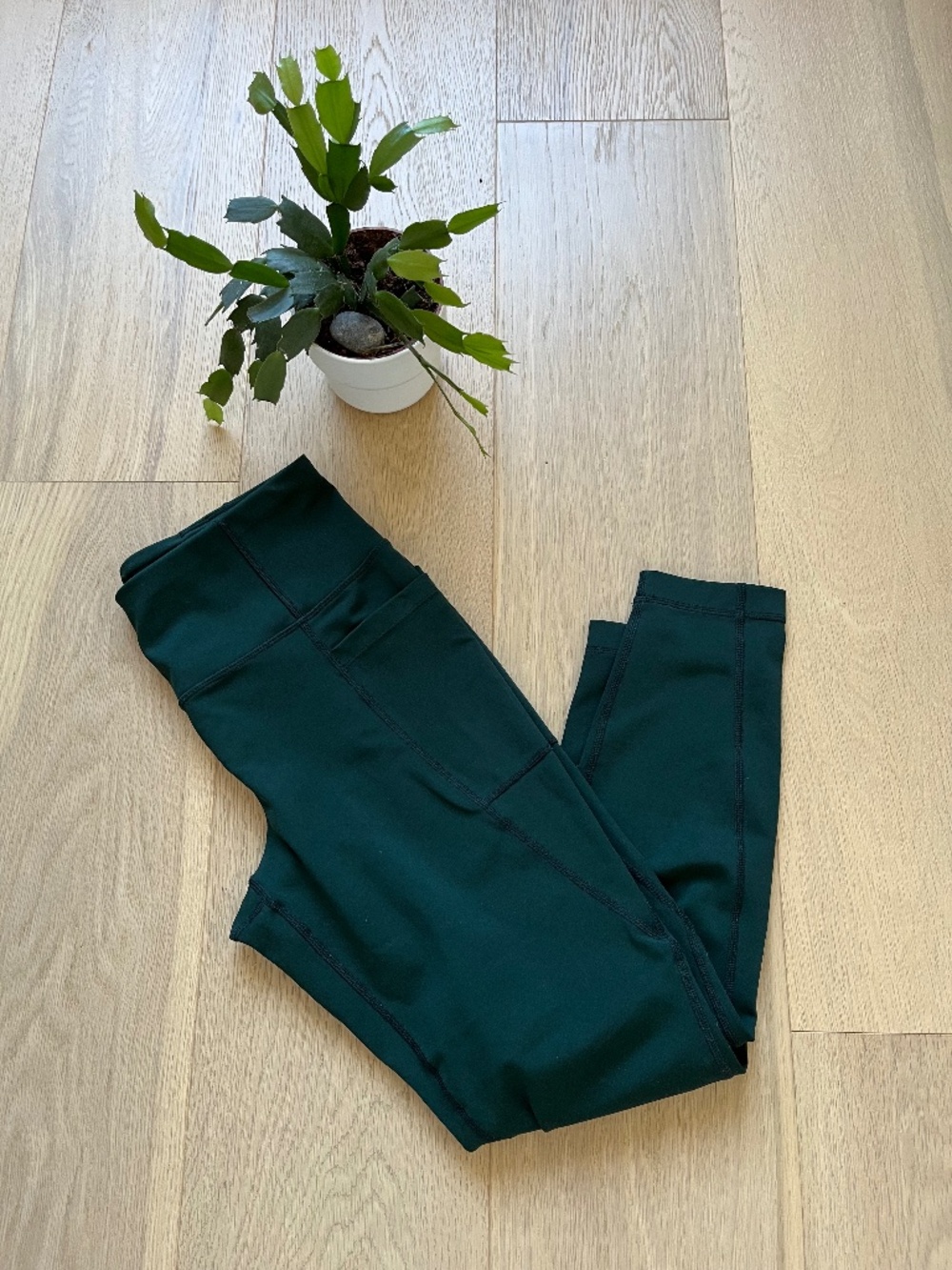 Lole Tights - Scarab Green, Sz Medium